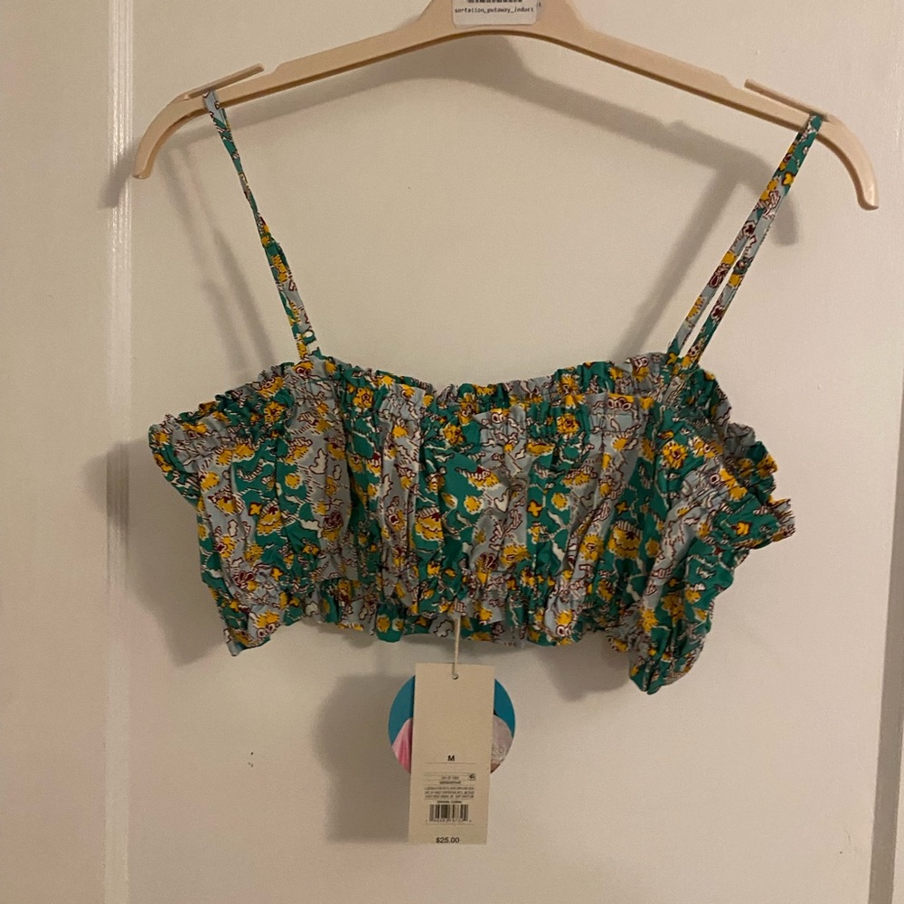 NWT RHODE x Target 2-Piece Set Outfit Whimsical Floral Crop Top and Midi Skirt - Picture 9 of 9